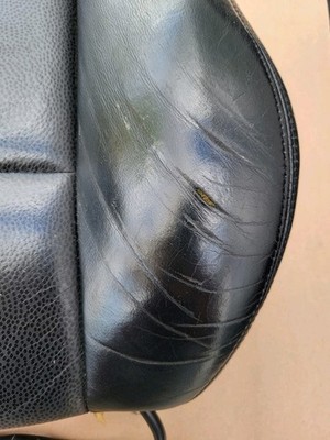 BMW Z3 Roadster Fahrer Sitz Oberteil  Leder Black Rücken Lehne Polster + Heizung – Bild 16