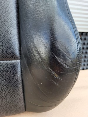 BMW Z3 Roadster Fahrer Sitz Oberteil  Leder Black Rücken Lehne Polster + Heizung – Bild 6