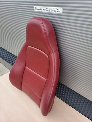 BMW Z3 Beifahrer Sitz Oberteil Leder rot Rückenlehne Polster Sitzheizung – Bild 2