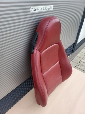 BMW Z3 Beifahrer Sitz Oberteil Leder rot Rückenlehne Polster Sitzheizung – Bild 3