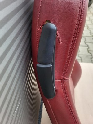 BMW Z3 Beifahrer Sitz Oberteil Leder rot Rückenlehne Polster Sitzheizung – Bild 4