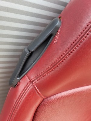 BMW Z3 Beifahrer Sitz Oberteil Leder rot Rückenlehne Polster Sitzheizung – Bild 5