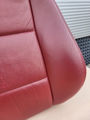 BMW Z3 Beifahrer Sitz Oberteil Leder rot Rückenlehne Polster Sitzheizung – Bild 8