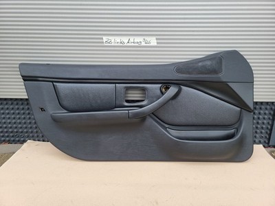 BMW Z3 Roadster Tür Verkleidung Leder Schwarz LINKS + Griff + Airbag-Klappe – Bild 1