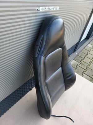 BMW Z3 Roadster Beifahrer Sitz Oberteil  Leder Schwarz Bezug + Polster + Heizung – Bild 3