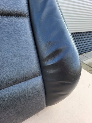 BMW Z3 Roadster Beifahrer Sitz Oberteil  Leder Schwarz Bezug + Polster + Heizung – Bild 4