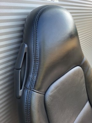 BMW Z3 Roadster Beifahrer Sitz Oberteil  Leder Schwarz Bezug + Polster + Heizung – Bild 8