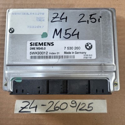 BMW Z4 E85 Motor Steuergerät 7530260 EWS Modul Zündschloss Schlüssel 2,5i  M54 – Bild 2