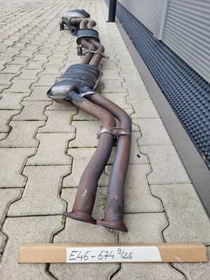 BMW E46 Auspuff Endschalldämpfer Endtopf + Mittelschalldämpfer 7502674 ABHOLUNG – Bild 6