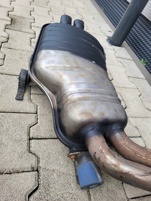 BMW E46 Auspuff Endschalldämpfer Endtopf + Mittelschalldämpfer 7502674 ABHOLUNG – Bild 7