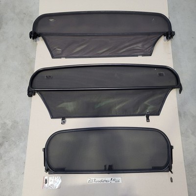 3x BMW Z3 Roadster Windschott Windschutz Abweiser Wind Stop Netz + Rahmen