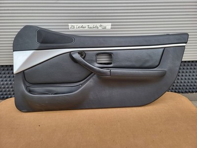BMW Z3 Roadster Tür Verkleidung Leder Schwarz RECHTS + Griff + Alu Blende