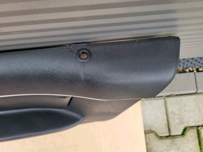 BMW Z3 Roadster Tür Verkleidung Leder Schwarz RECHTS + Griff + Alu Blende