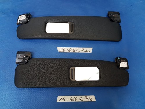 BMW Z4 E85 Sonnenblende Set Sonnen Schutz LINKS 7016665 RECHTS 7016666 Schwarz