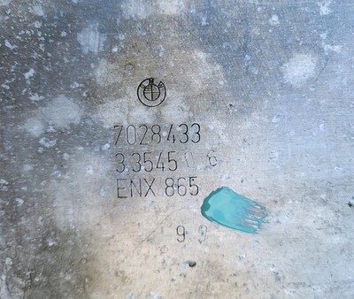 BMW Z4 E85 E86 + E46 Unterfahrschutz Versteifungsplatte 7028433 + Deckel 7036493