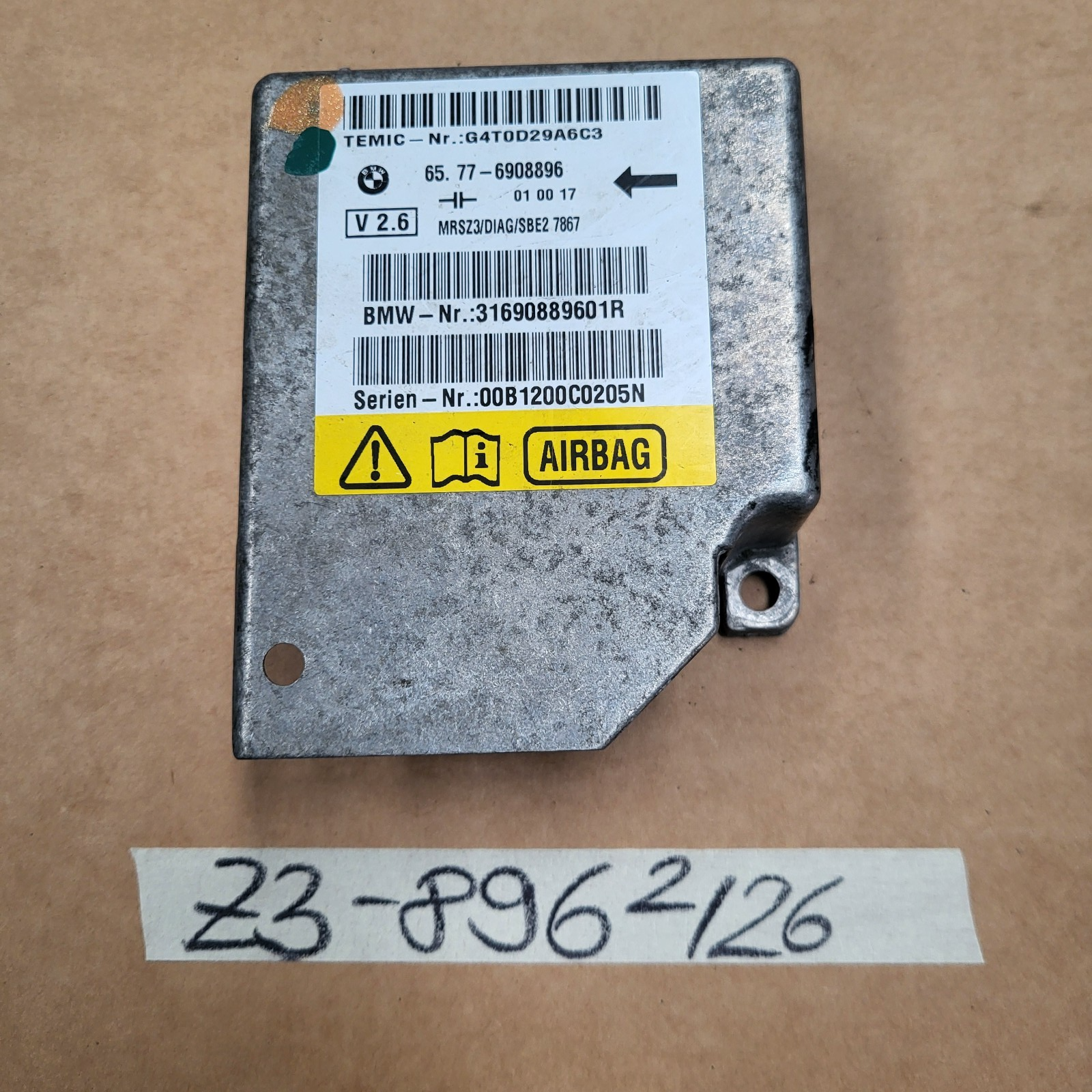 BMW Z3 Roadster Facelift Steuergerät Airbag Sensor AB Modul 6908896