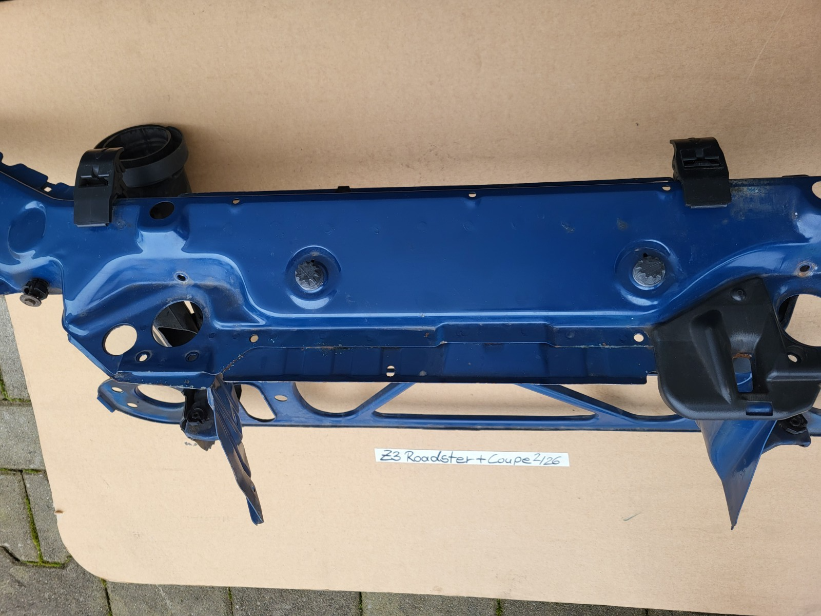 BMW Z3 Roadster + Coupe Schlossträger Frontblech blau  Frontmaske Vorderwand