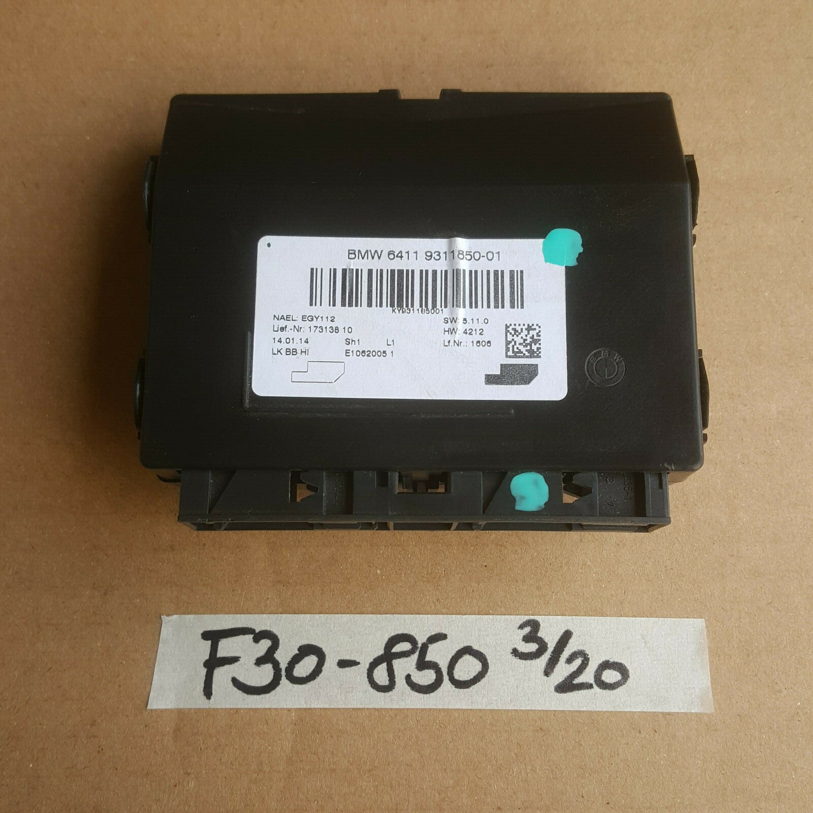 BMW F20 F21 F30 F31 F34 Steuergerät Klimaanlage Heizung Klimaautomatik 9311850