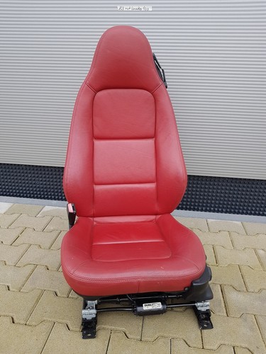 BMW Z3 Roadster Fahrer Sitz LINKS Leder rot snake + Gestell + Motoren ABHOLUNG