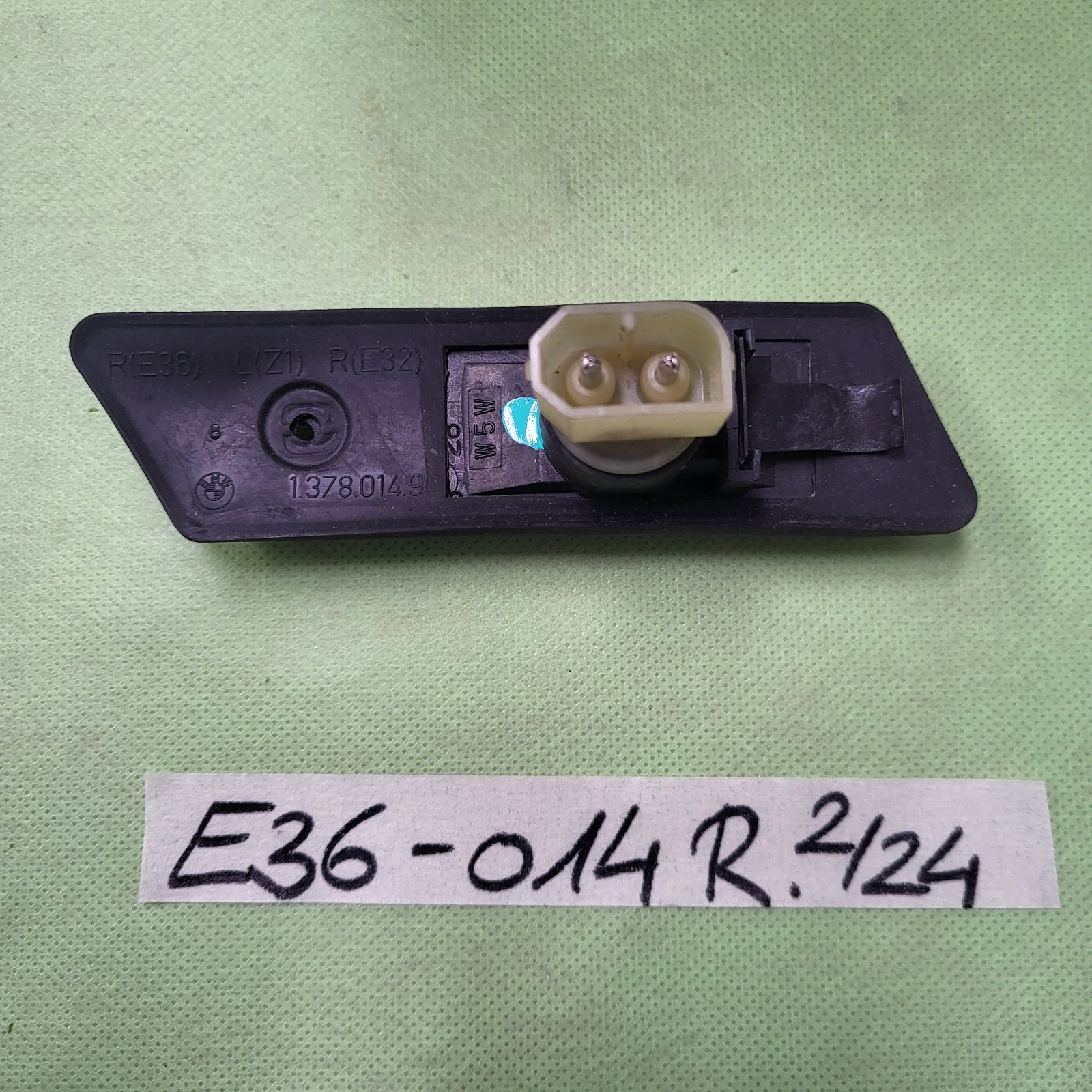 BMW E32 E36 Z1 Blinker RECHTS  Blink Licht Kotflügel 1378014 Zusatzblinkleuchte