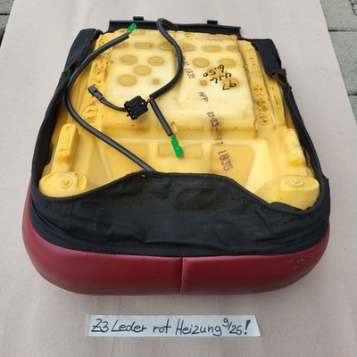 BMW Z3 Roadster Fahrer Sitz Unterteil Leder rot Bezug + Polster + Sitzheizung 