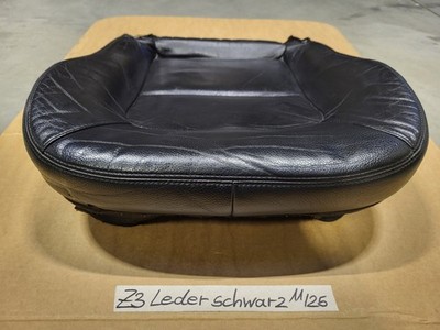 BMW Z3 Roadster Fahrer Sitz Kissen Polster + Bezug Leder schwarz OHNE Heizung