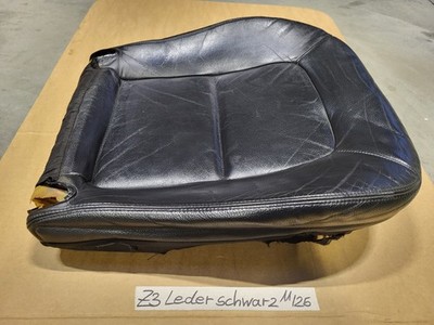 BMW Z3 Roadster Fahrer Sitz Kissen Polster + Bezug Leder schwarz OHNE Heizung