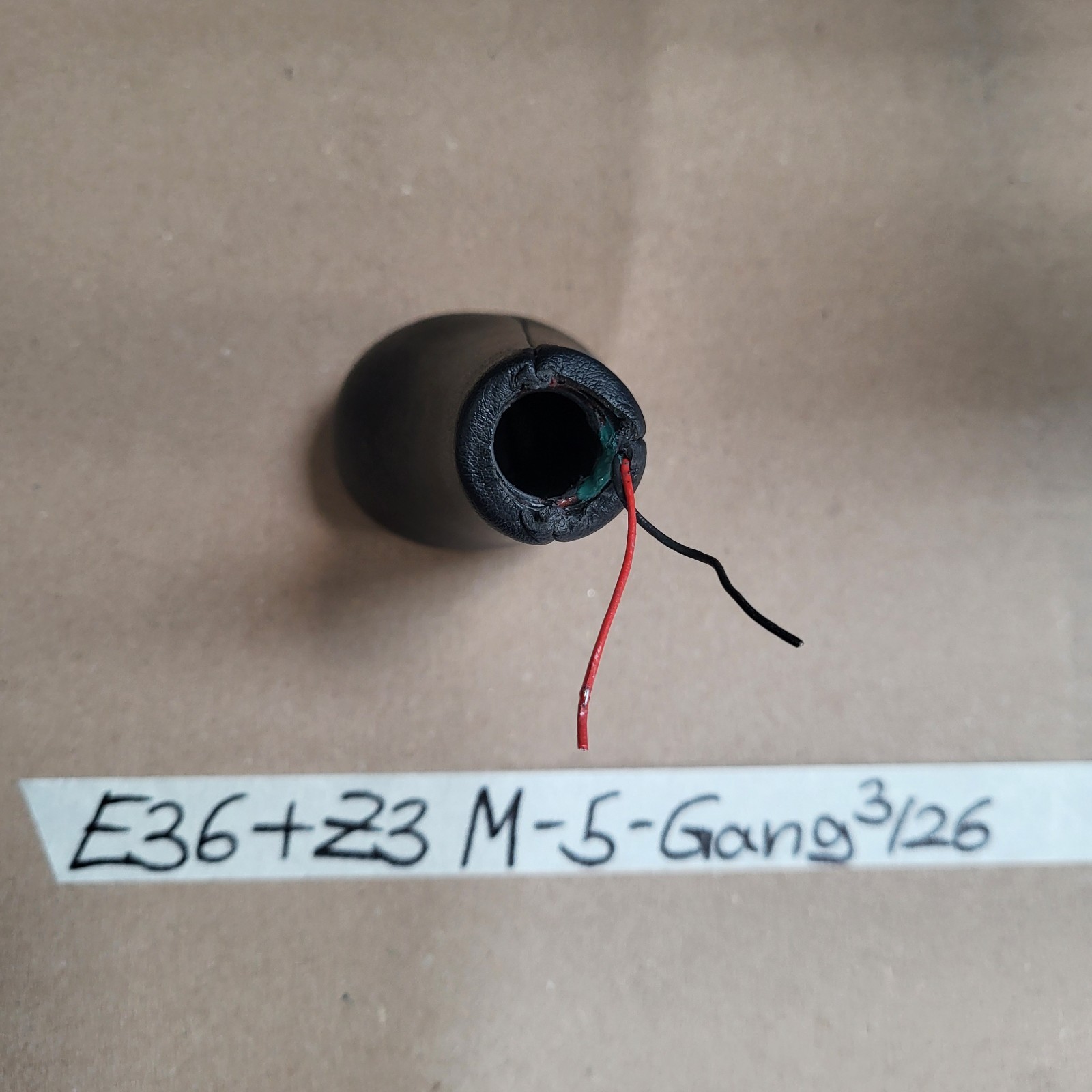 BMW E36 Z3 M3 Schaltknauf 5 Gang Sport Schaltung Gangwahl Schalter Leder – Bild 4