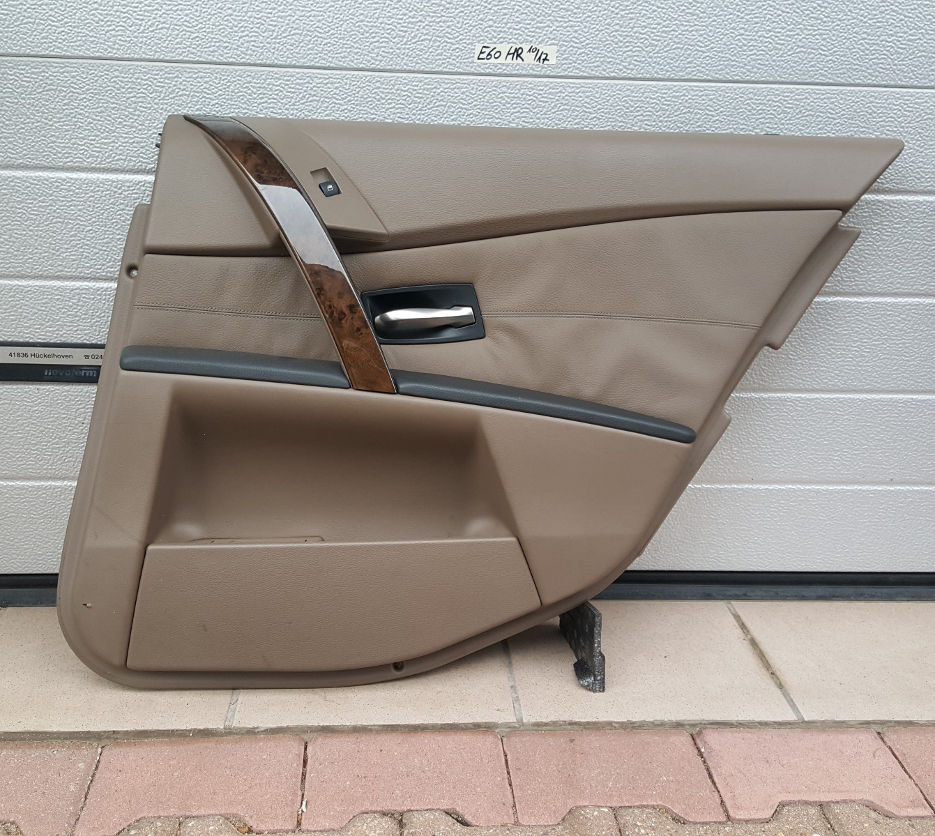 BMW E60 E61 Tür Verkleidung hinten rechts ODER links Leder trüffel braun