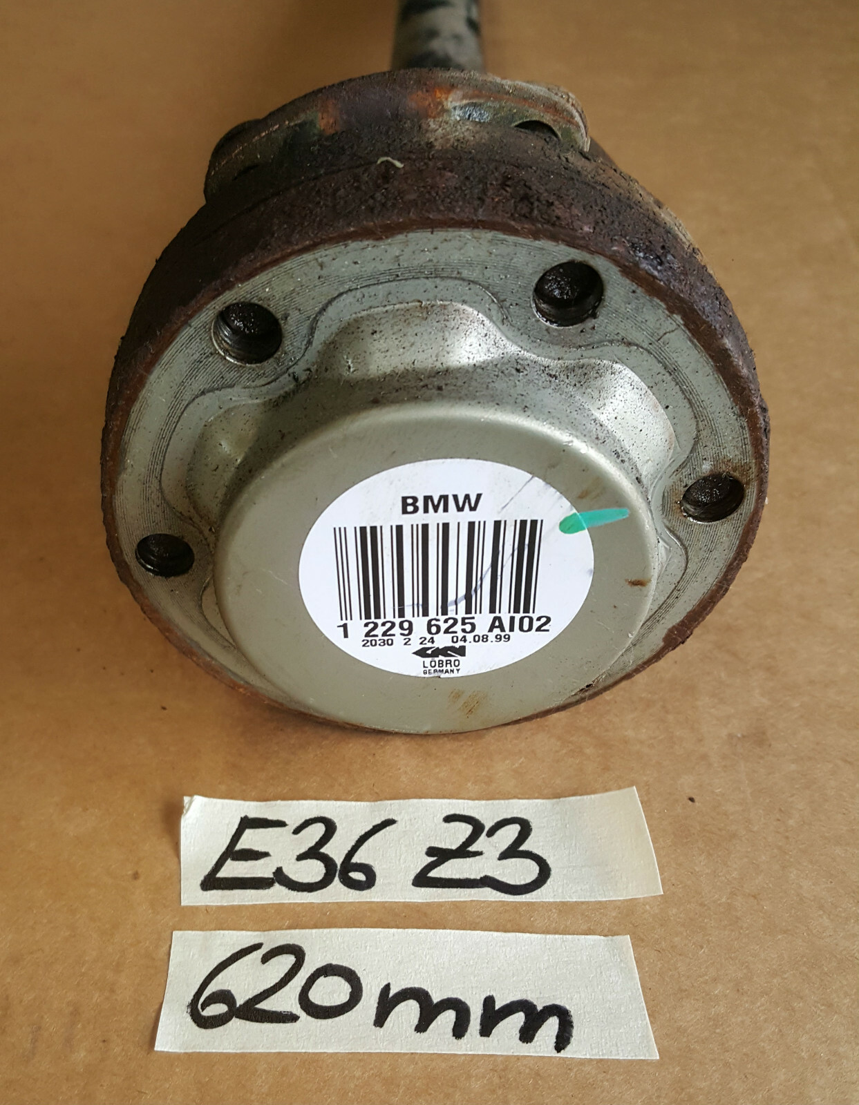 BMW E36 + Z3 Roadster Antriebswelle 4 Zylinder L = 620 mm Abtriebswelle 1229625