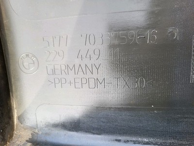 BMW 5er E60 E61 Seiten Schweller Leiste LINKS Mystic blau metallic ABJOLUNG