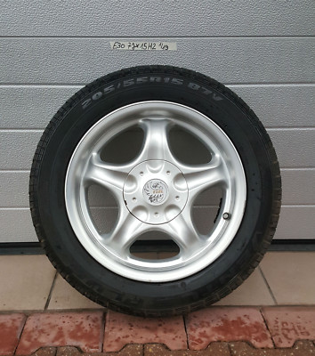 BMW E30  Aluminium Rad 15 Zoll Rial Alufelge 7J x 15 H2  Reifen 205/55  ABHOLUNG