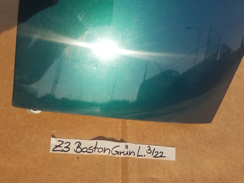 BMW Z3 Roadster Coupe Kotflügel Seitenwand  VORNE LINKS Boston grün Metallic 