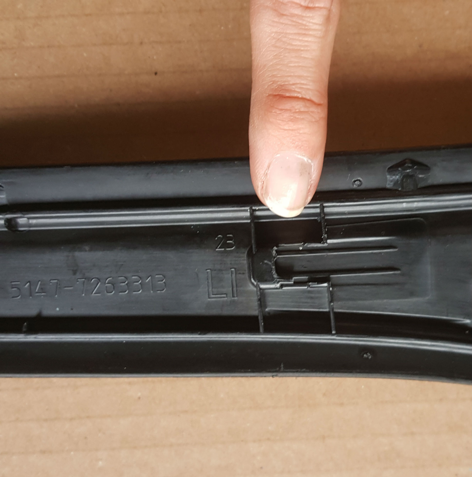 BMW F30 F31 Einstiegsleiste HINTEN Blende Leiste Tür Einstieg Basis 7263313