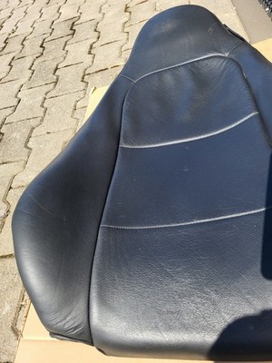 BMW Z3 Roadster Fahrer Sitz Oberteil  Leder schwarz Rücken Lehne + Gurt Halter