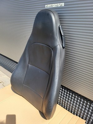 BMW Z3 Roadster Fahrer Sitz Oberteil  Leder schwarz Rücken Lehne + Gurt Halter
