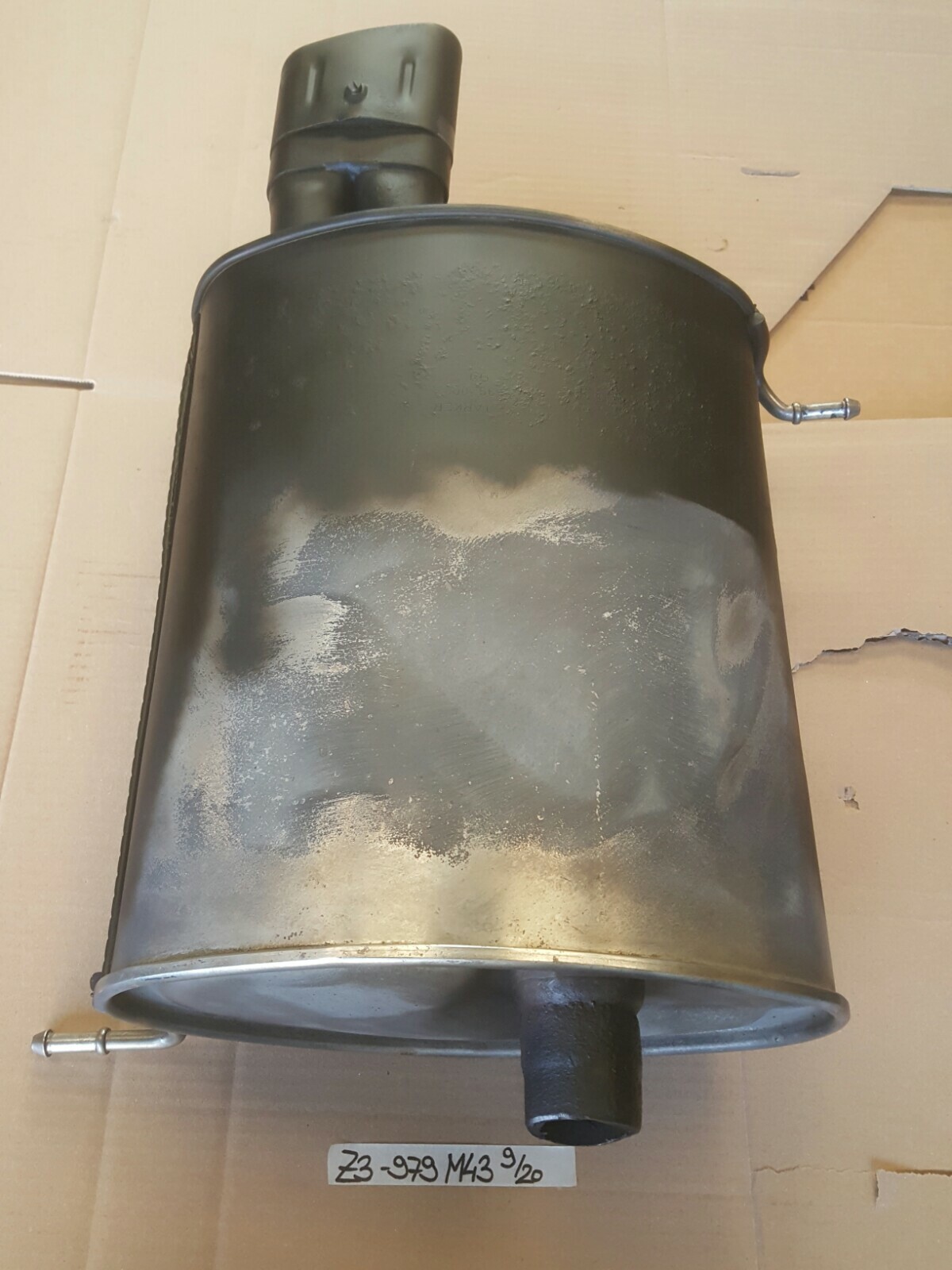 BMW Z3 Auspuff Endschalldämpfer Endtopf  85 Kw Abgas Rohr aus M43 Motor 1437979