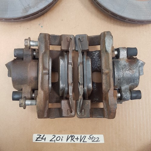 BMW Z4 E85 / E46 Bremsscheiben  Brems Sattel Beläge vorne rechts + links 