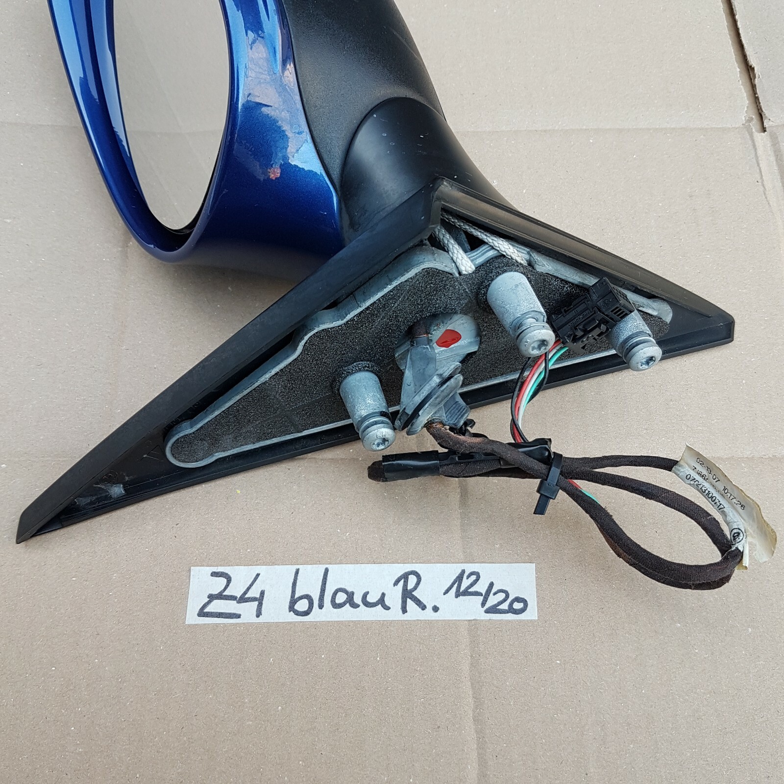 BMW Z4 E85 E86 Seiten Außen Spiegel rechts  Montego blau metallic A51