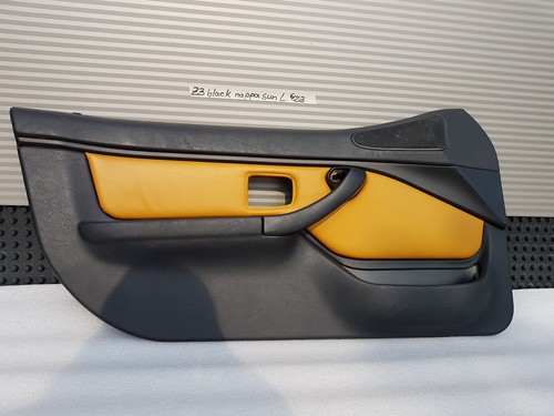 BMW Z3 Roadster Tür Verkleidung Türtafel Leder schwarz gelb nappa sun mit Griff