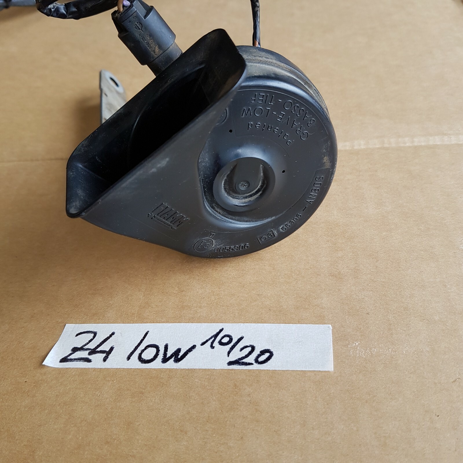 BMW Z4 E85 E86 Hupe low Signal Horn Fanfare + Halter aber OHNE Stecker