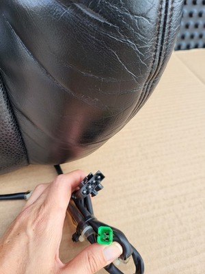 BMW Z3 Roadster Fahrer Sitz Oberteil  Leder schwarz Rücken Lehne Polster Heizung