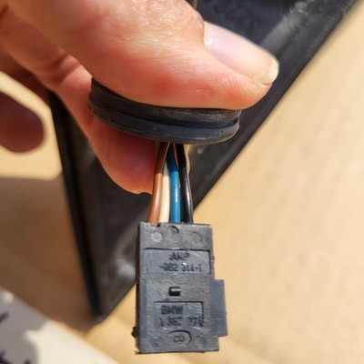 BMW E36 Cabrio Coupe Außen Seiten Spiegel Schwarz + Motor OHNE Spiegelglas