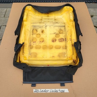 BMW Z3 Roadster Fahrer Sitz Kissen Unterteil Leder schwarz OHNE  Sitzheizung