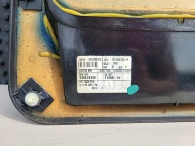 BMW Z3 Roadster Tür Verkleidung Türtafel Leder Dot Schwarz LINKS + Tür Griff