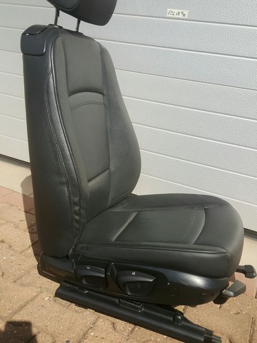 BMW E92 E93 Beifahrer Sitz Leder Dakota schwarz Gestell + Schiene + Airbag