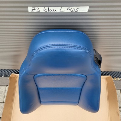 BMW Z3 Roadster Fahrer Sitz Oberteil Leder blau Rückenlehne Bezug  Polster LINKS
