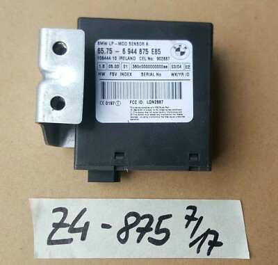 BMW Z4 E85 / E52 + Z3 MDD Sensor Steuergerät Modul Radarinnenraumschutz 6944875