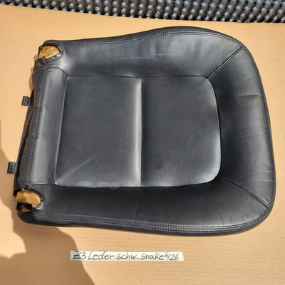 BMW Z3 Roadster Fahrer Sitz Kissen Polster  Unterteil Leder snake Schwarz Black