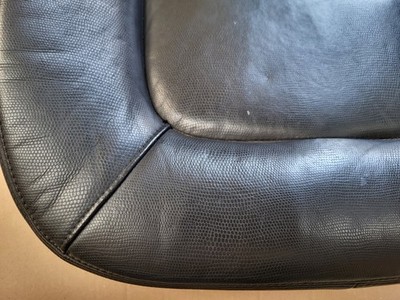 BMW Z3 Roadster Fahrer Sitz Kissen Unterteil Leder schwarz Snake Sitz Heizung 